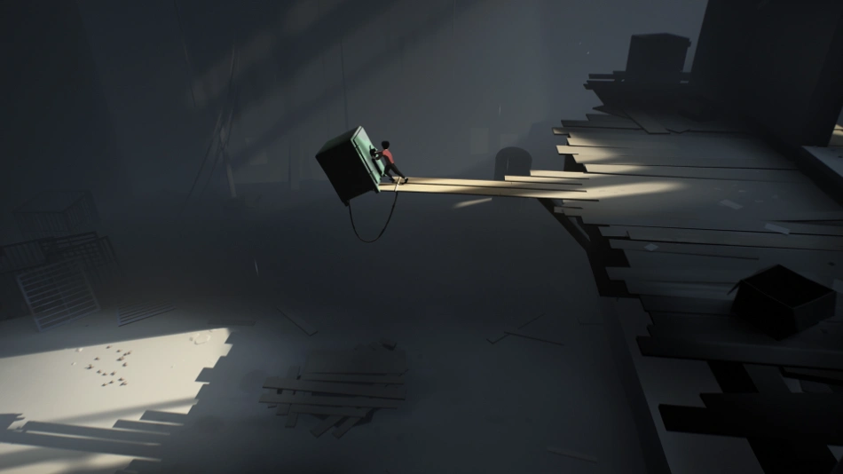 INSIDE dark psychological puzzle adventure gameplay scene